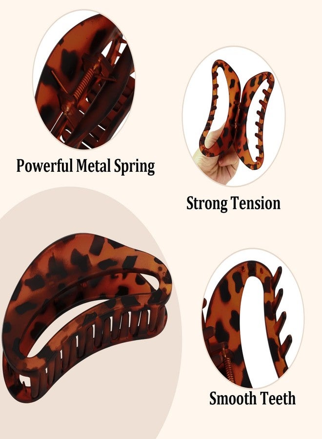 ACO-UINT Large French Hair Clips 3PCS Strong Hold Tortoise Claw Clips for Women Thick Hair Accessories No-slip Clips - Image 3